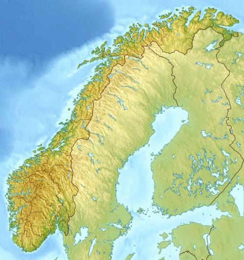 рельеф Норвегии